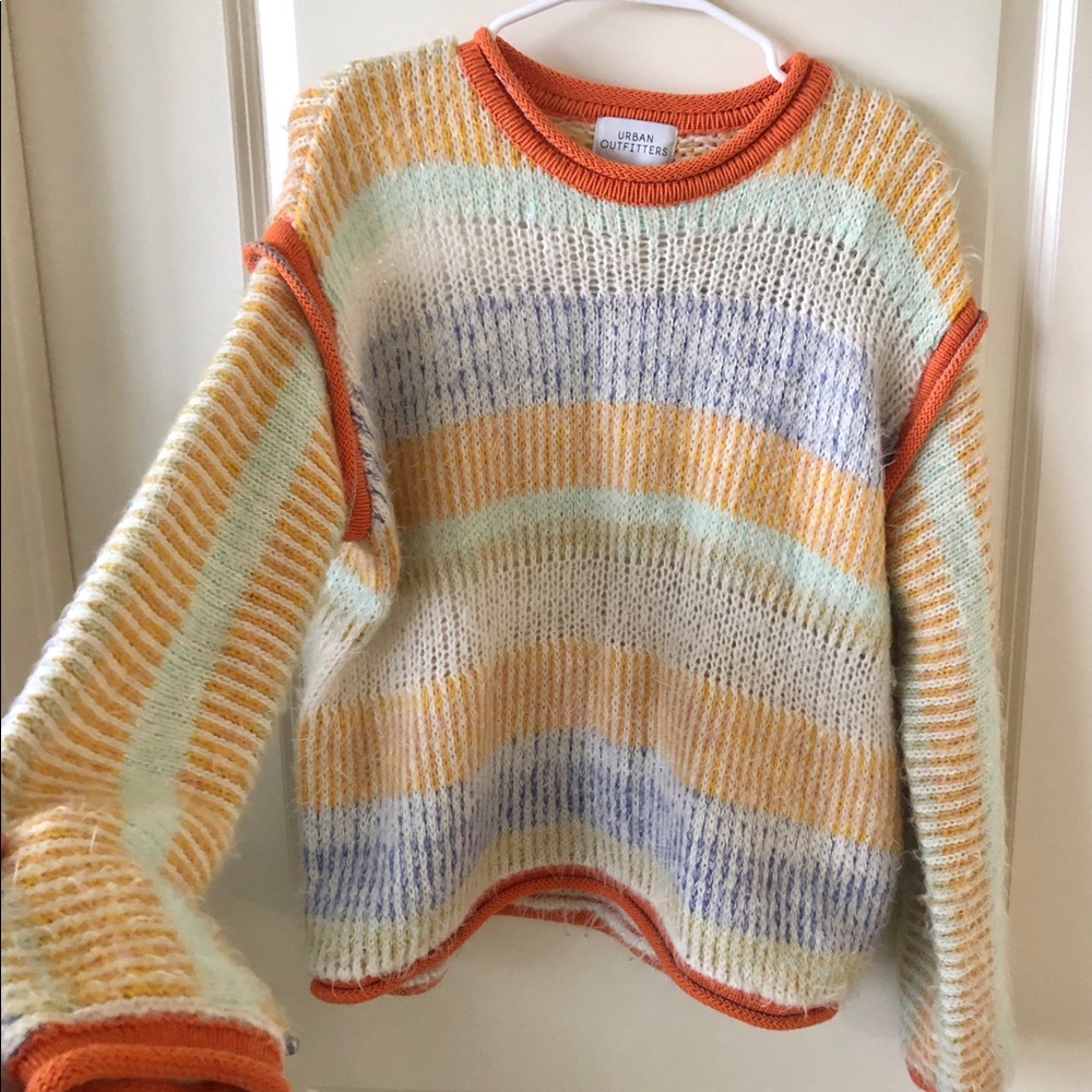 Urban Outfitters Marcia Mixed Knit Crew Neck sweater